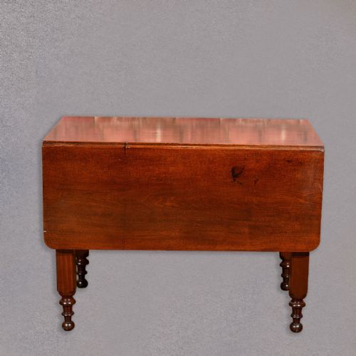fig 1. Antique Drop Leaf Dining Table, 8 Seater Victorian, English, Kitchen Mahogany c1870