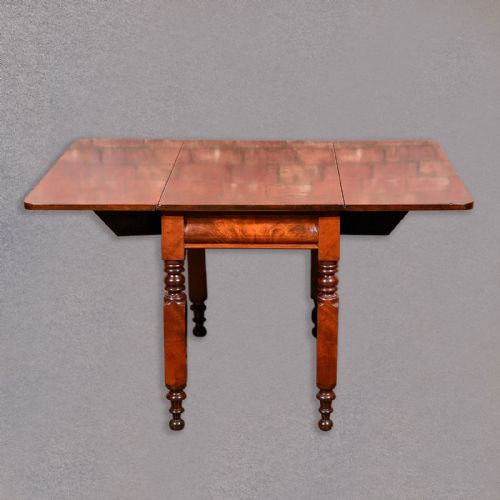 fig 2. Antique Drop Leaf Dining Table, 8 Seater Victorian, English, Kitchen Mahogany c1870