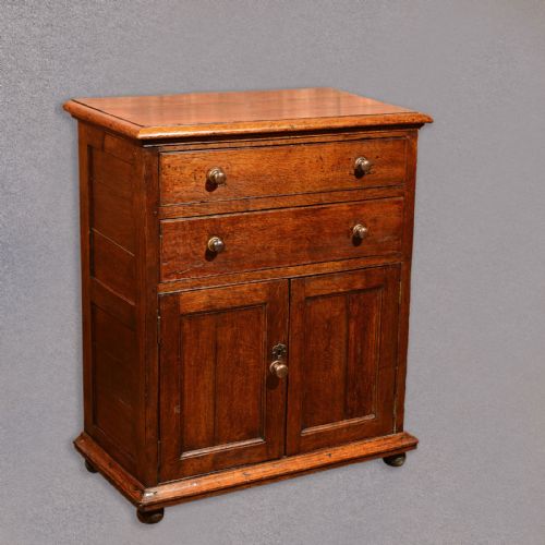 Antique Linen Press Cupboard, English Oak Cabinet, Late Georgian Kitchen C.1800