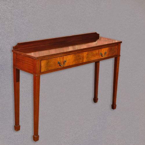 Antique Narrow Sideboard, Edwardian Mahogany, Side Hall Table, Cabinet C.1910