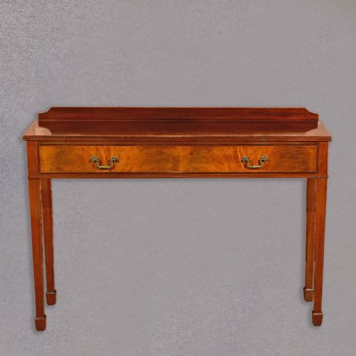 fig 1. Antique Narrow Sideboard, Edwardian Mahogany, Side Hall Table, Cabinet c.1910