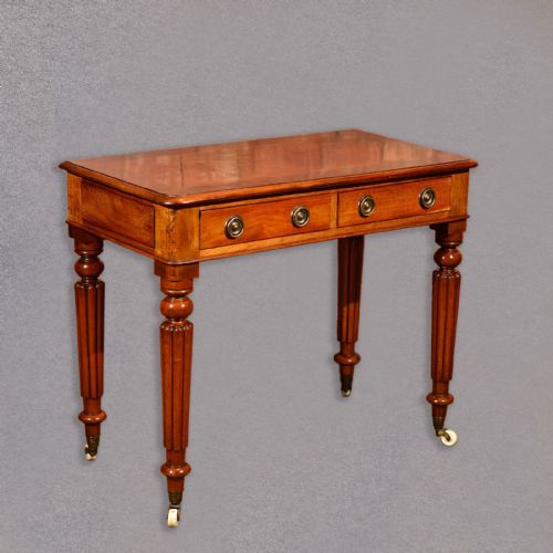 Antique Writing Table, Regency Mahogany Desk, Side, Hall, English C1830