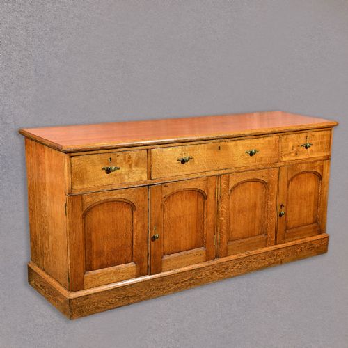 Antique Sideboard, Victorian, English Oak, Dresser Base, Country Kitchen, C1900