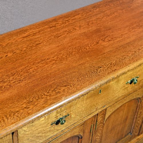 fig 2. Antique Sideboard, Victorian, English Oak, Dresser Base, Country Kitchen, c1900