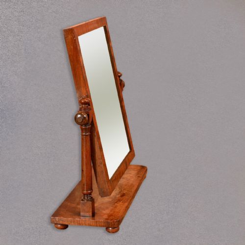 fig 1. Antique Platform Mirror, Regency, Mahogany, Vanity, Swing, Toilet English c.1820