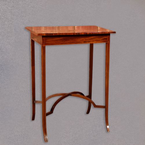 fig 1. Antique Side Table, Edwardian, Lamp, Occasional, English Mahogany Sofa tea c1910