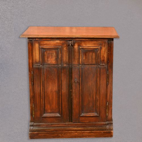 fig 1. Antique Specimen Cabinet, French Oak Cupboard, Secretaire, Desk, Chest c.1850