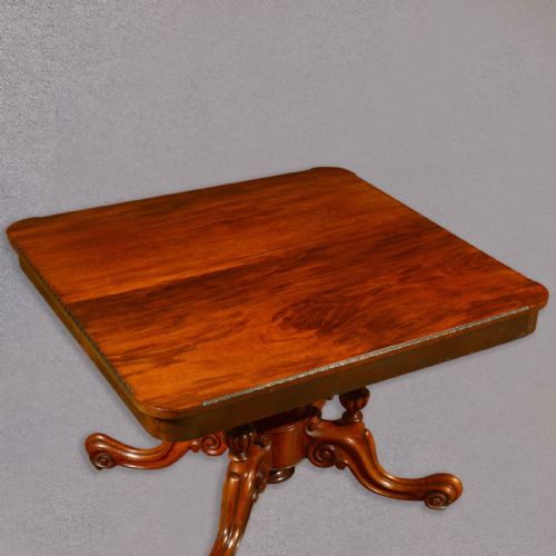 fig 1. Antique Tilt Top Breakfast, Dining Table, English, Victorian, Mahogany, c.1870