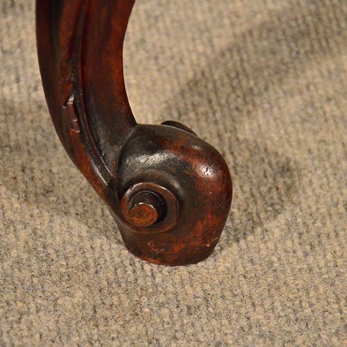 fig 3. Antique Dressing Music Piano Stool Seat Cabriole Leg English Victorian c1880