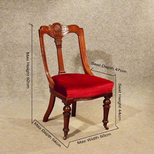fig 1. Antique Dining Chairs Set of 5 Quality Mahogany Victorian Aesthetic Period c1880