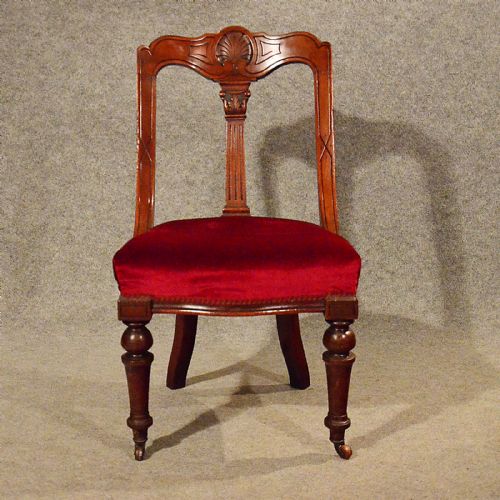 fig 4. Antique Dining Chairs Set of 5 Quality Mahogany Victorian Aesthetic Period c1880