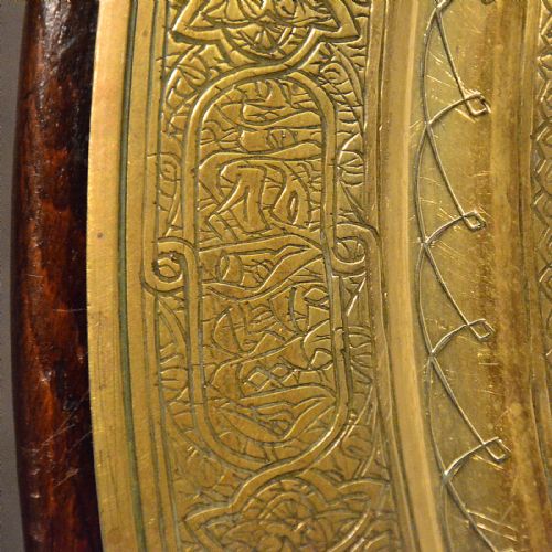 fig 2. Antique Coffee Tea Table Berber Benares Tray Brass Top Lamp Side Edwardian c1910