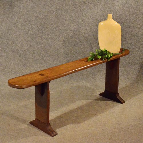 Antique 5' Pine Kitchen Bench Pew Long Seat Quality English Victorian C1900