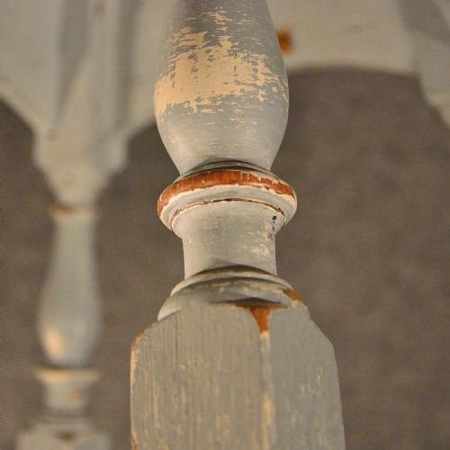 fig 2. Antique Pair Oak Side Low Tables Lamp Wine Aged Painted English Victorian c1900