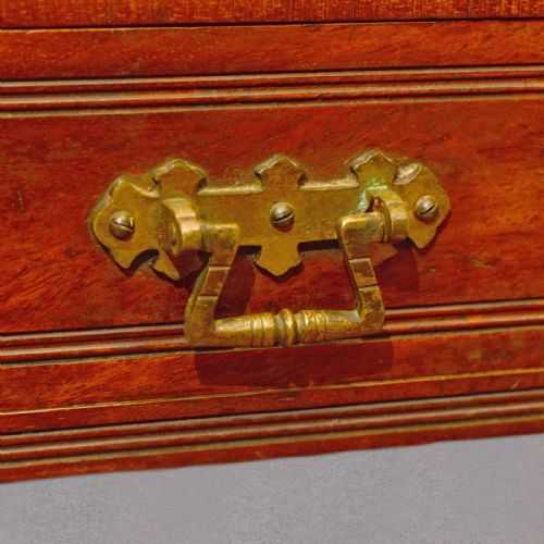 fig 3. Antique Canterbury, Victorian Music Stand, Mahogany Magazine Rack, English c1850