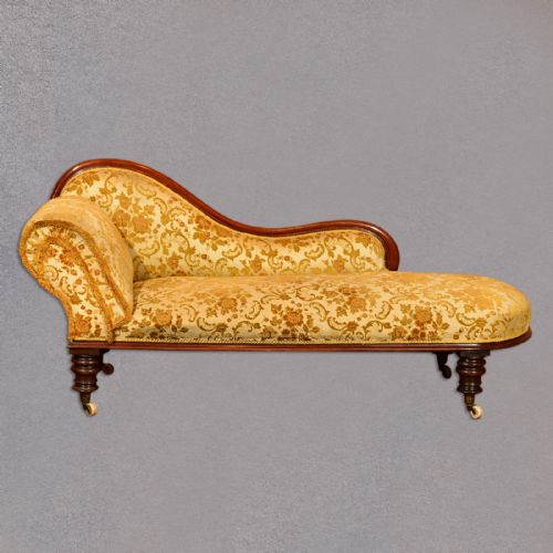 fig 1. Antique Chaise Longue, Victorian Day Bed, Sofa, English Furniture, c.1870