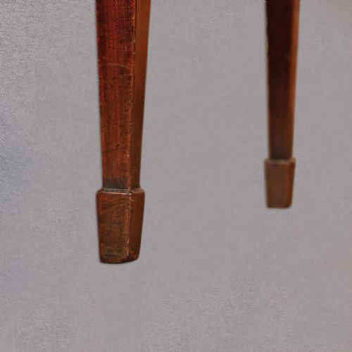 fig 4. Antique Dining Chairs, Set of 6 Mahogany Shield Back, Hepplewhite Revival C19th