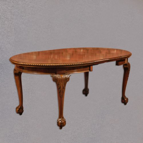 Antique, Extending, Dining Table, 6 Seater, Carved, Victorian, Mahogany, C.1900