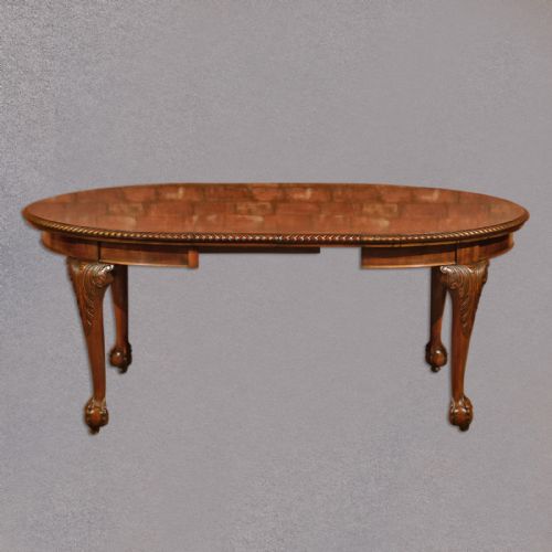 fig 1. Antique, Extending, Dining Table, 6 Seater, Carved, Victorian, Mahogany, c.1900