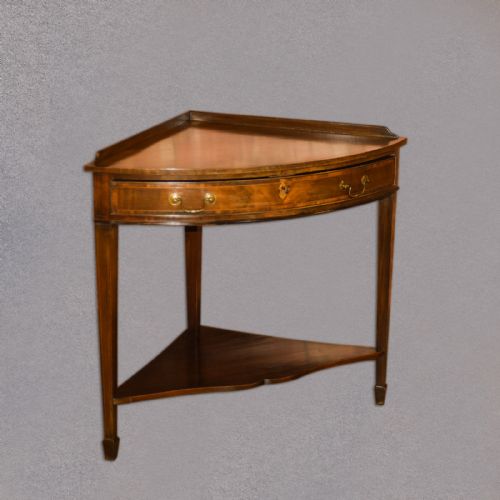 Edwardian Corner Table, C18th Revival, C.1910