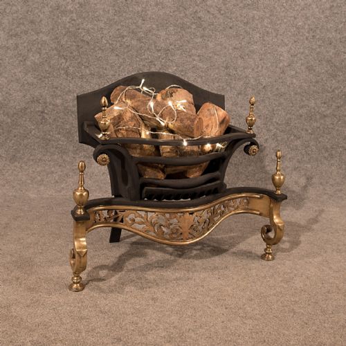 Antique Fire Basket Chimney Hearth Fireplace Grate Top Quality Victorian C1890
