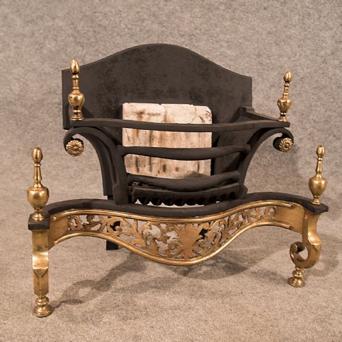 fig 2. Antique Fire Basket Chimney Hearth Fireplace Grate Top Quality Victorian c1890