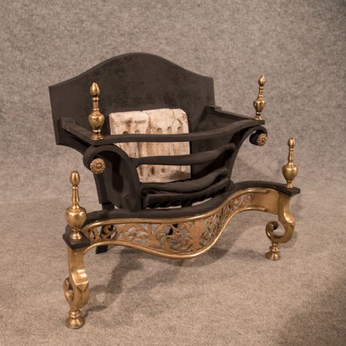 fig 3. Antique Fire Basket Chimney Hearth Fireplace Grate Top Quality Victorian c1890