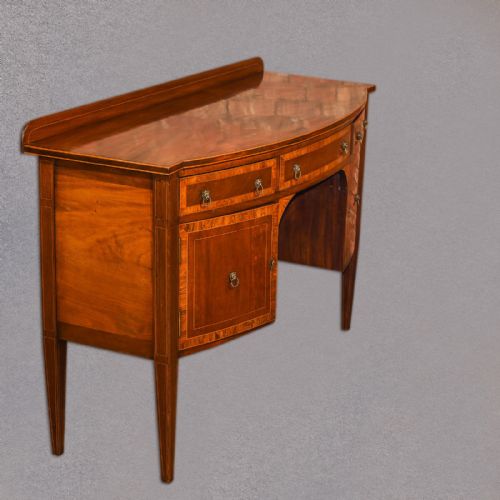 fig 2. Late Victorian Bow Fronted Sideboard, c.1900