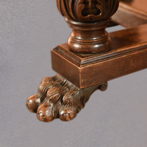 fig 3. Victorian Octagonal, Oak Dining Table, c.1850