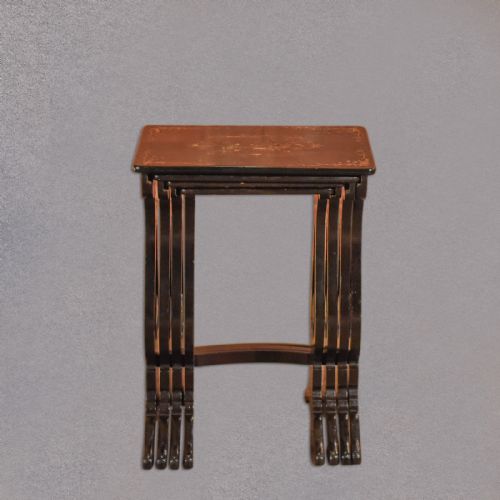 fig 2. Victorian Nest of Japanned Tables, c.1880