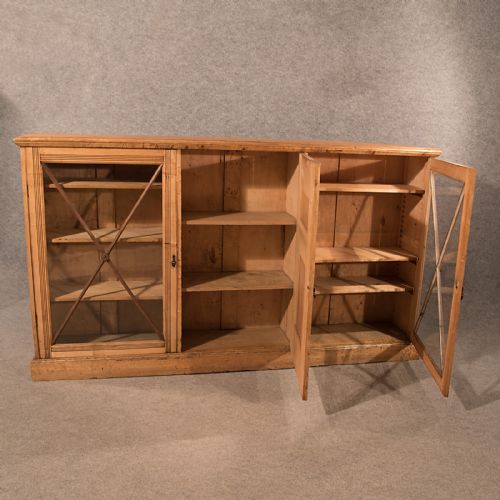 fig 3. Antique Victorian Satinwood Ships Bookcase Display Cabinet Nautical Marine c1865
