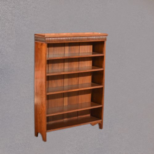 Late Victorian, Walnut, Open Book Shelf, C.1900