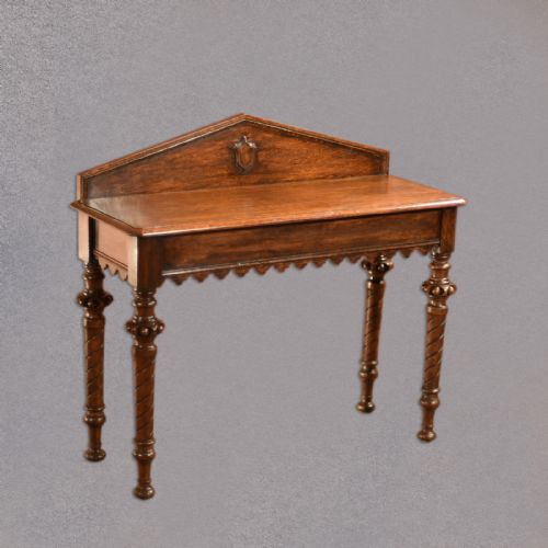 Regency Oak Console Table, C.1820