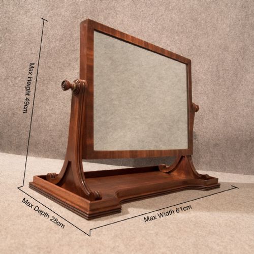 fig 1. Antique Regency Bedroom Toilet Mirror 24