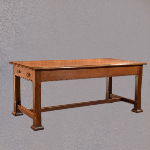 Arts & Crafts Oak Table, Liberty Quality C.1900