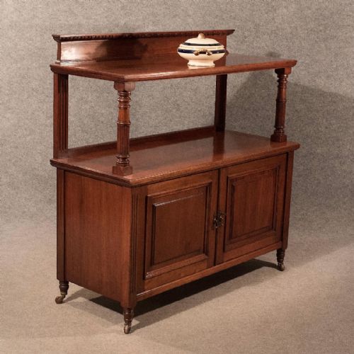 fig 2. Antique Cabinet Buffet Server Sideboard Quality Mahogany Victorian English c1870