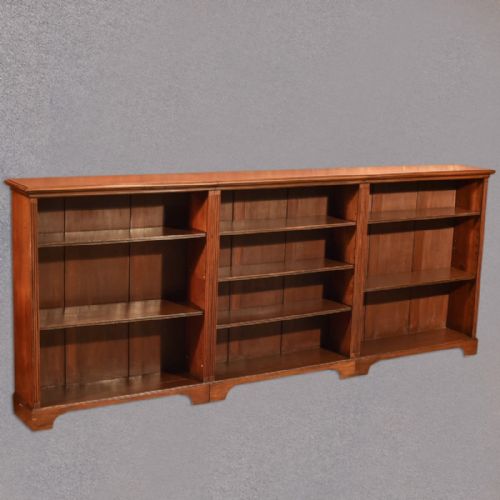 Late Victorian, Mahogany Triple Bookcase, C.1900
