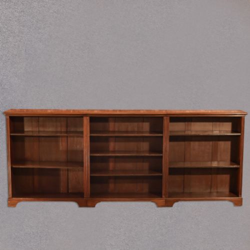 fig 1. Late Victorian, Mahogany Triple Bookcase, c.1900