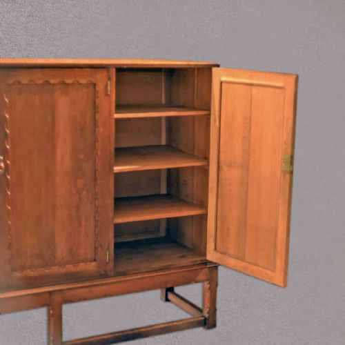 fig 2. Arts & Crafts Oak Larder Cabinet, c.1900