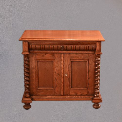 fig 2. Antique French Oak Two Door Cabinet, c.1910
