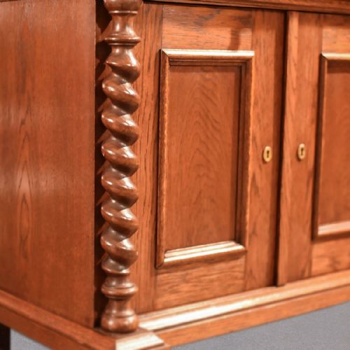 fig 3. Antique French Oak Two Door Cabinet, c.1910