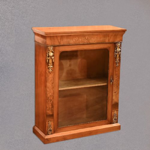 fig 1. Victorian Burr Walnut Pier Cabinet, c.1850