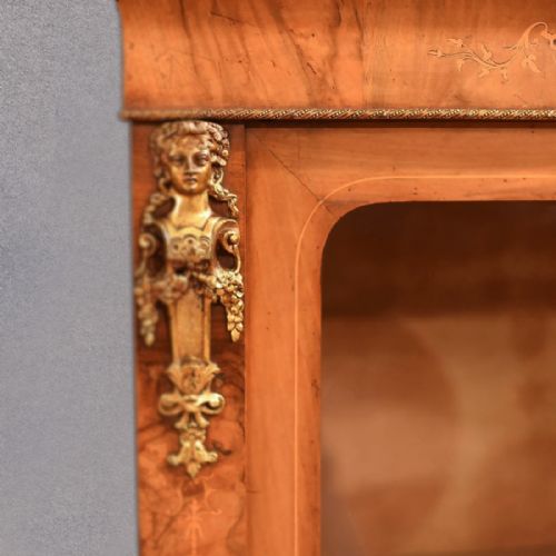 fig 3. Victorian Burr Walnut Pier Cabinet, c.1850