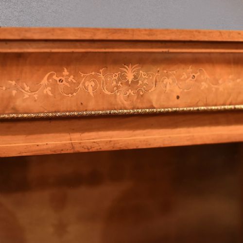 fig 4. Victorian Burr Walnut Pier Cabinet, c.1850