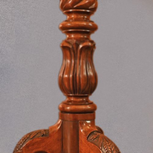 fig 2. Early Victorian Mahogany Torchere, Plant Stand c.1850