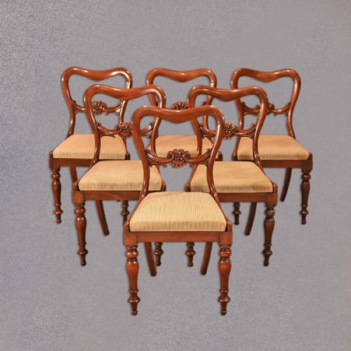 William Iv, Set of Six Buckle Back Dining Chairs, C.1835