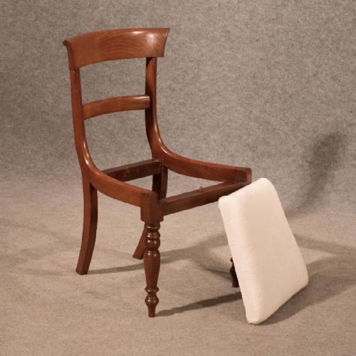 fig 4. Antique Dining Chairs Set of 6 Quality Mahogany Regency English c1835