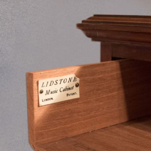 fig 2. Antique Music Cabinet, Mahogany, English, Lidstone London, Cupboard c.1910