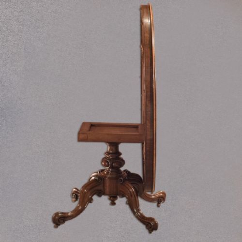 fig 1. Antique Breakfast Oval Loo Table, Victorian Burr Walnut 4-6 seater, c.1850-60