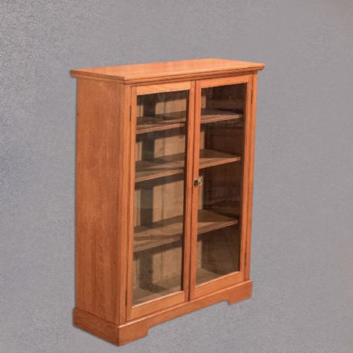 fig 1. Antique Glazed Bookcase, Victorian Display Cabinet, Mahogany, English, c.1900